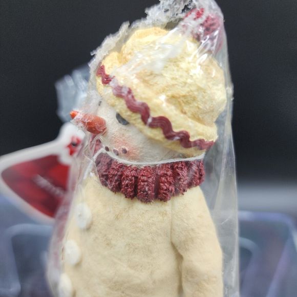 VTG Hallmark Christmas Snowman Resin Standing Figure 5" Cute Table Mantle Decor - Picture 3 of 9